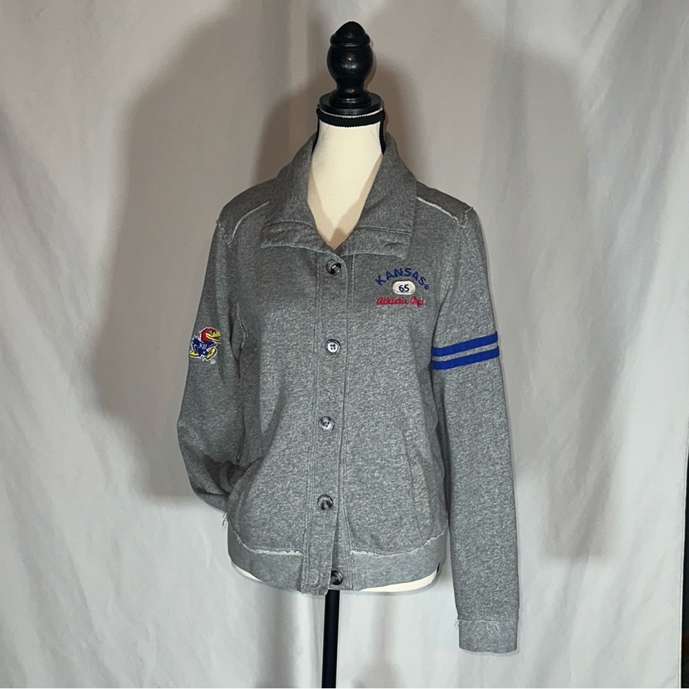 Colosseum Athletics Kansas Jayhawks Button Up Sweater